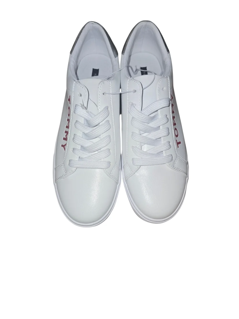 Tommy White Low-Top Lace-Up Sneakers for Men